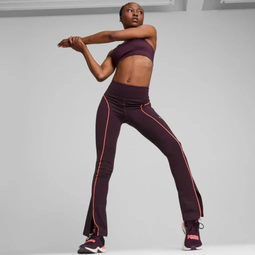 Damen Puma CLOUDSPUN Hochgeschnittene Hose mit ausgestelltem Bein