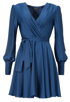 Damen Swing Day Cocktailkleid aus Satinchiffon