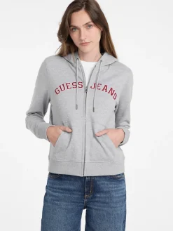 Damen GUESS JEANS College Sweatjacke