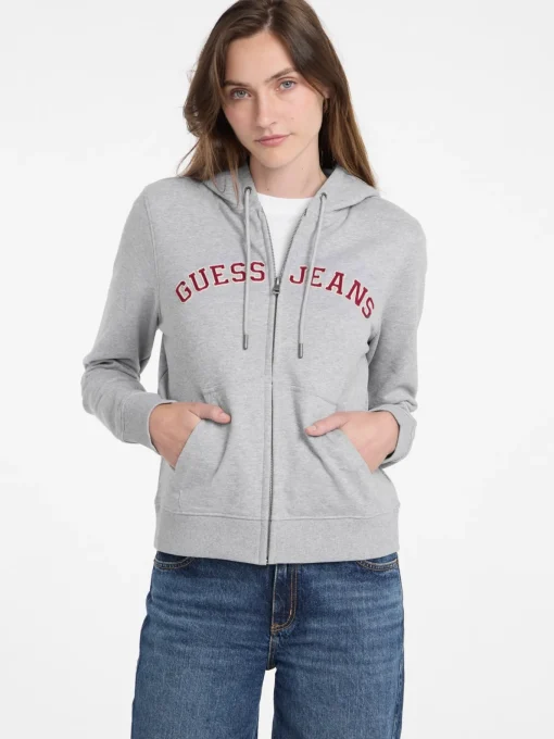 Damen GUESS JEANS College Sweatjacke