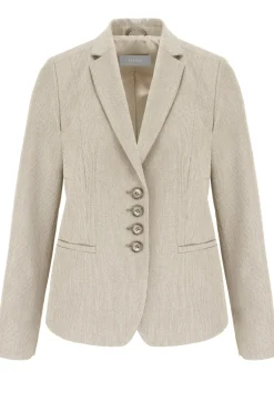 Damen Bianca Cooler Kurzblazer mit Reverskragen und Leistentaschen