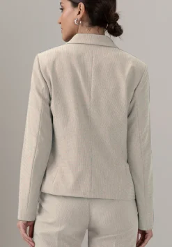 Damen Bianca Cooler Kurzblazer mit Reverskragen und Leistentaschen