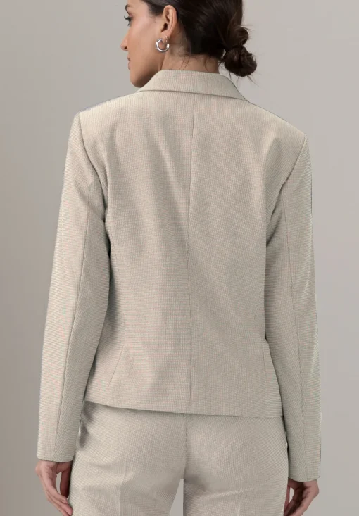 Damen Bianca Cooler Kurzblazer mit Reverskragen und Leistentaschen