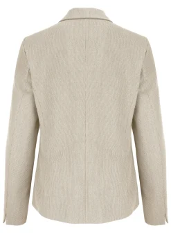 Damen Bianca Cooler Kurzblazer mit Reverskragen und Leistentaschen