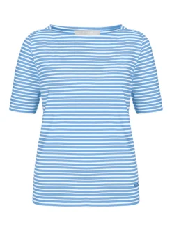 Damen Bianca Cooles Kurzarmshirt mit U-Boot Ausschnitt