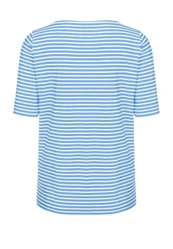 Damen Bianca Cooles Kurzarmshirt mit U-Boot Ausschnitt