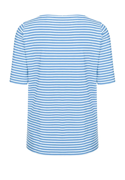 Damen Bianca Cooles Kurzarmshirt mit U-Boot Ausschnitt
