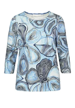 Damen Bianca Cooles Print-Shirt mit Rundhalsausschnitt