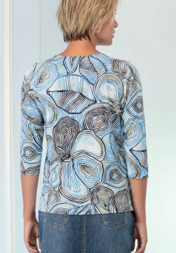 Damen Bianca Cooles Print-Shirt mit Rundhalsausschnitt