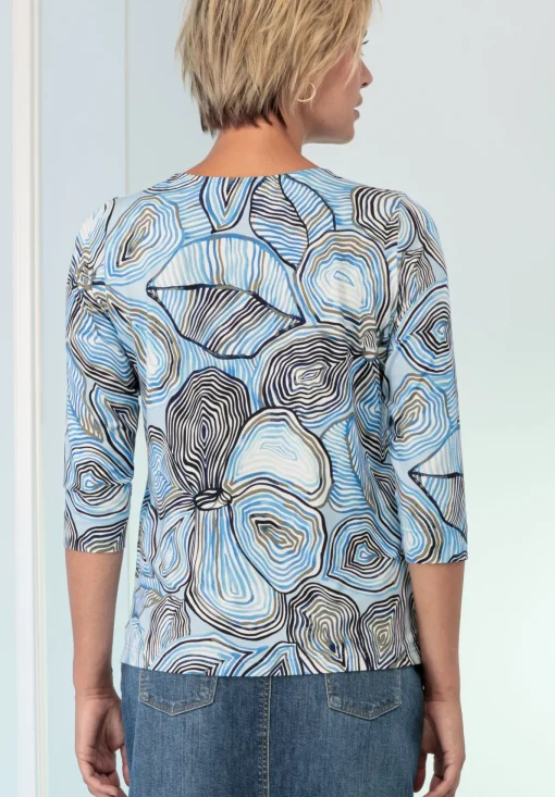 Damen Bianca Cooles Print-Shirt mit Rundhalsausschnitt