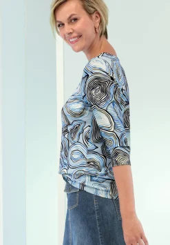 Damen Bianca Cooles Print-Shirt mit Rundhalsausschnitt