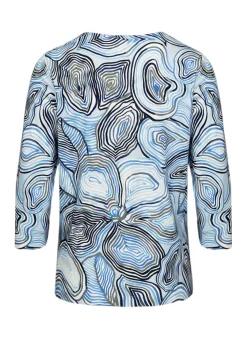 Damen Bianca Cooles Print-Shirt mit Rundhalsausschnitt