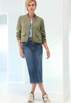 Damen Bianca Cooles Print-Shirt mit Rundhalsausschnitt