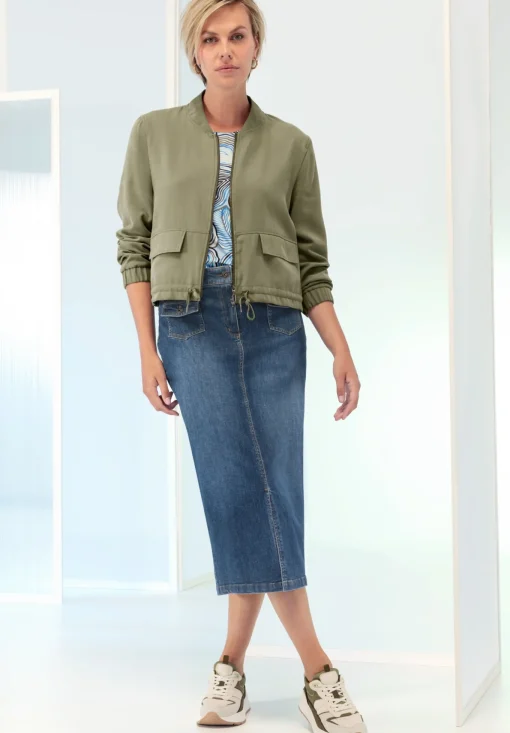 Damen Bianca Cooles Print-Shirt mit Rundhalsausschnitt