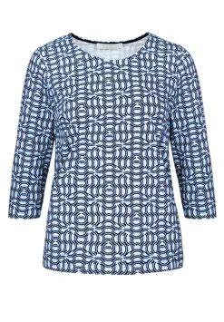 Damen Bianca Cooles Print-Shirt mit Rundhalsausschnitt