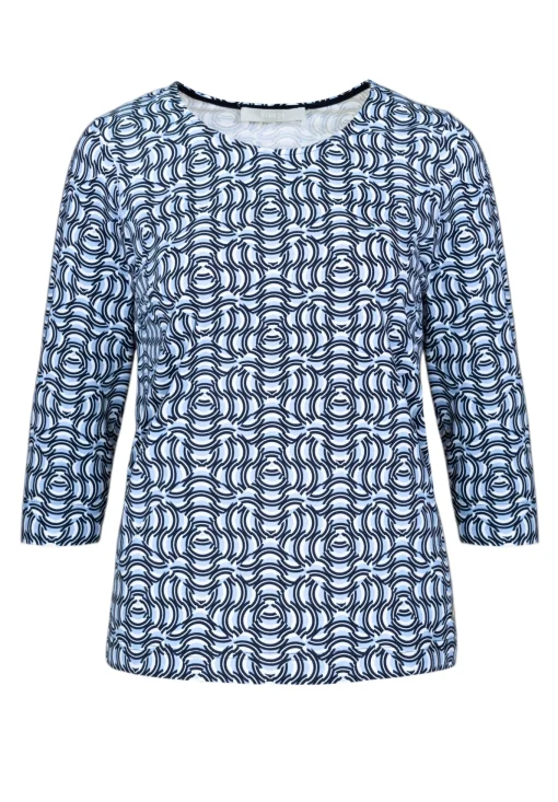 Damen Bianca Cooles Print-Shirt mit Rundhalsausschnitt