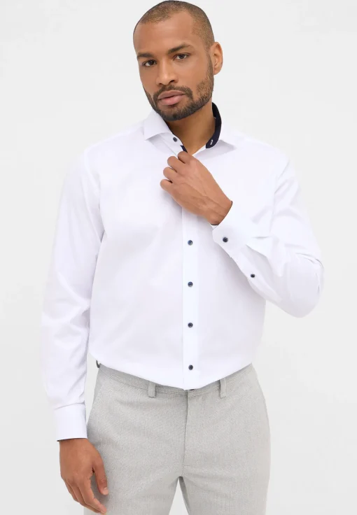 Herren Eterna Cover Shirt Twill Langarm