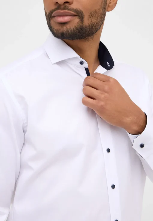 Herren Eterna Cover Shirt Twill Langarm