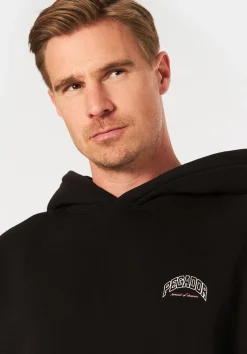 Herren Pegador CREGO OVERSIZED HOODIE WASHED BLACK