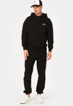 Herren Pegador CREGO OVERSIZED HOODIE WASHED BLACK