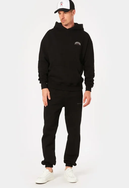 Herren Pegador CREGO OVERSIZED HOODIE WASHED BLACK
