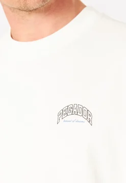 Herren Pegador CREGO OVERSIZED TEE WASHED WARM WHITE