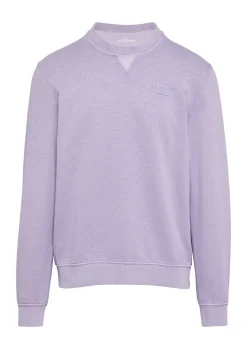 Herren s.Oliver Crewneck-Sweatshirt mit Logo-Detail