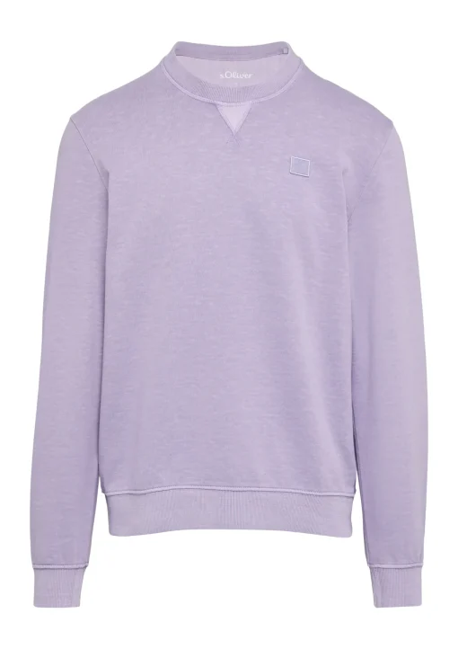 Herren s.Oliver Crewneck-Sweatshirt mit Logo-Detail