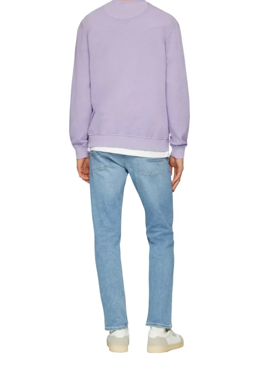 Herren s.Oliver Crewneck-Sweatshirt mit Logo-Detail