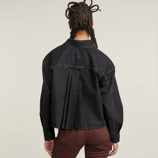 Damen G-Star Cropped Jeans Overshirt