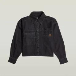Damen G-Star Cropped Jeans Overshirt