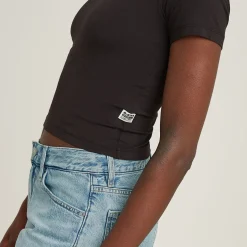 Damen G-Star Cropped Mini Slim T-Shirt