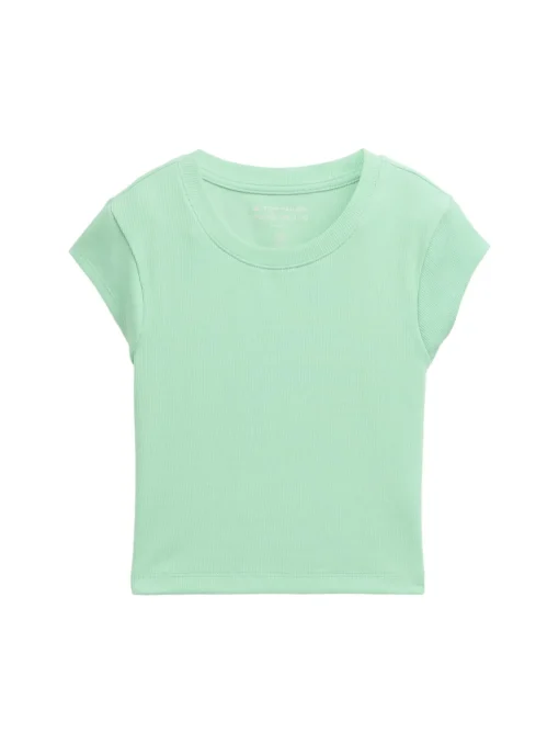Kinder Tom Tailor Denim Cropped Ripp T-Shirt
