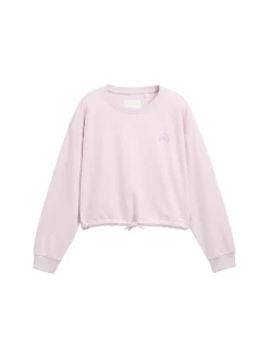 Kinder Tom Tailor Denim Cropped Sweatshirt mit Print