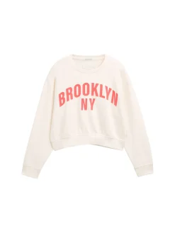 Kinder Tom Tailor Denim Cropped Sweatshirt mit Print