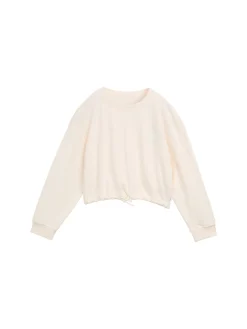 Kinder Tom Tailor Denim Cropped Sweatshirt mit Print
