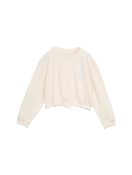 Kinder Tom Tailor Denim Cropped Sweatshirt mit Print