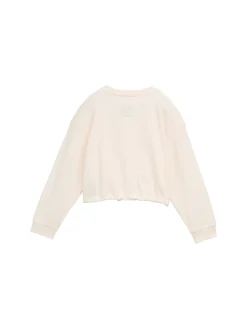 Kinder Tom Tailor Denim Cropped Sweatshirt mit Print