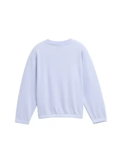 Kinder Tom Tailor Denim Cropped Sweatshirt mit Wendepailletten