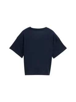 Kinder Tom Tailor Denim Cropped T-Shirt mit Print