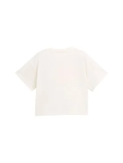 Kinder Tom Tailor Denim Cropped T-Shirt mit Print