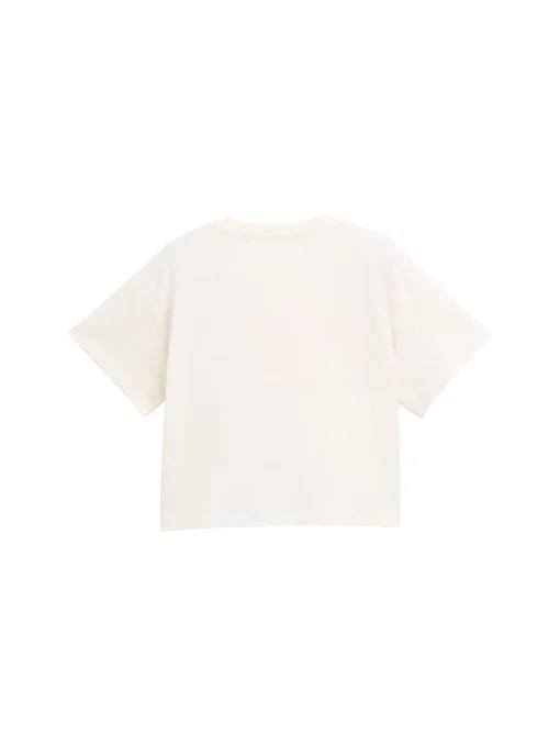 Kinder Tom Tailor Denim Cropped T-Shirt mit Print