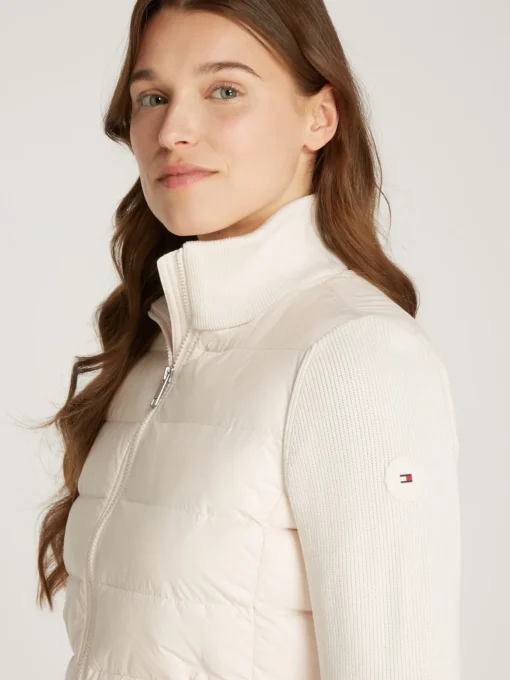 Damen Tommy Hilfiger Daunenjacke mit Kontrast-Ärmeln