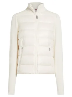 Damen Tommy Hilfiger Daunenjacke mit Kontrast-Ärmeln