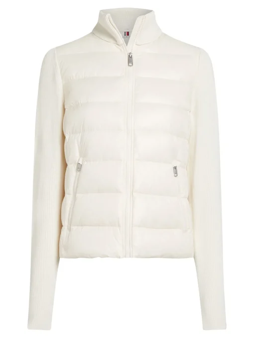 Damen Tommy Hilfiger Daunenjacke mit Kontrast-Ärmeln