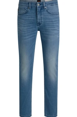 Herren Boss Orange Delaware Slim-Fit Jeans aus blauem Super-Stretch-Denim