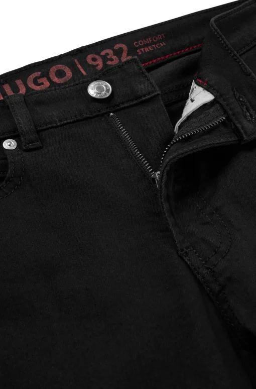 Damen Hugo Red Denim Hosen