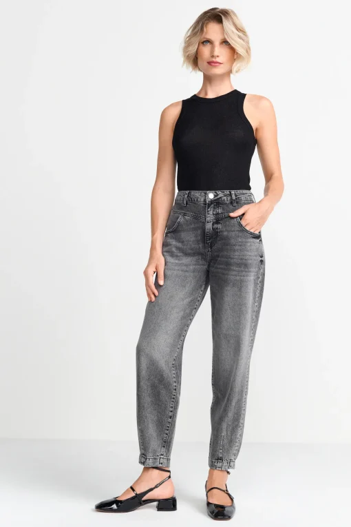 Damen Rich & Royal Denim Slouchy-Fit Hose