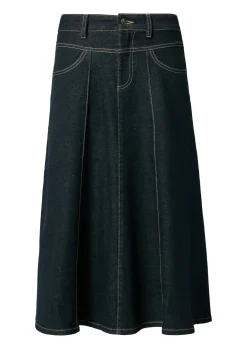 Damen Comma Denim-Rock mit nahtfeinen Taschen