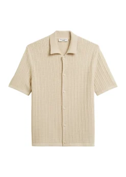Herren Marc O´Polo Denim DfC Strick-Polohemd regular mit durchgehender Knopfleiste